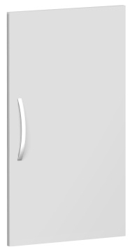 Flügeltür für Korpusbreite 40 cm, links oder rechts verwendbar, nicht abschließbar, 2OH, Lichtgrau